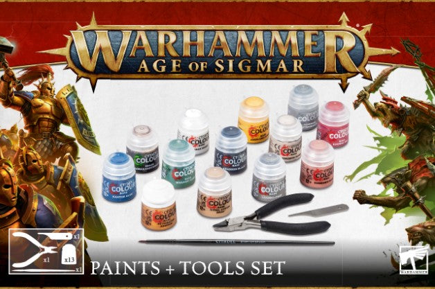 Age of Sigmar: Paints + Tools Set
