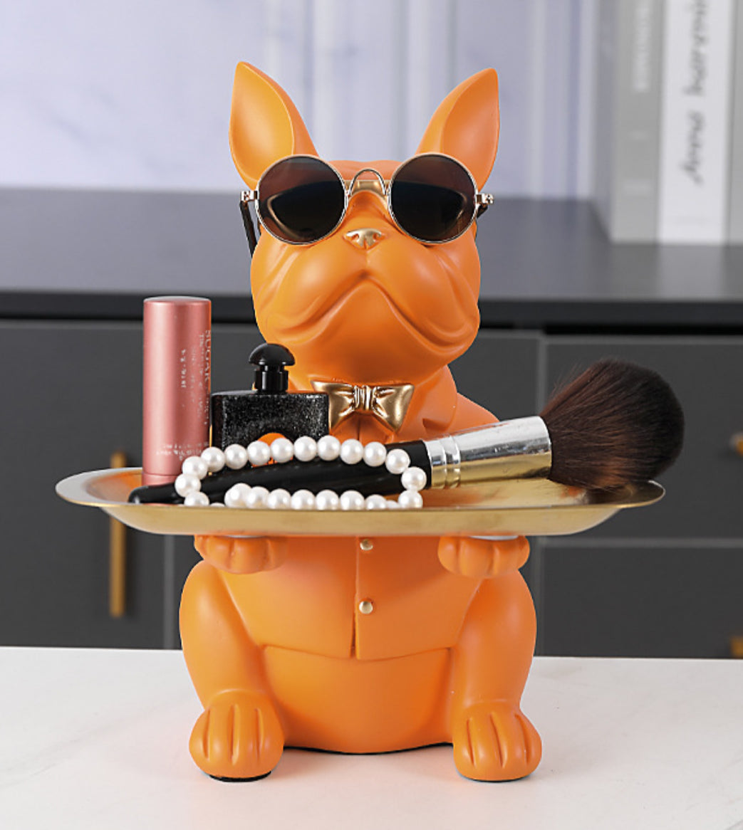 Bulldog with Tray