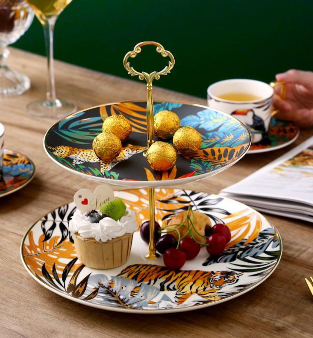 Two-Tier Tea Cake Stand