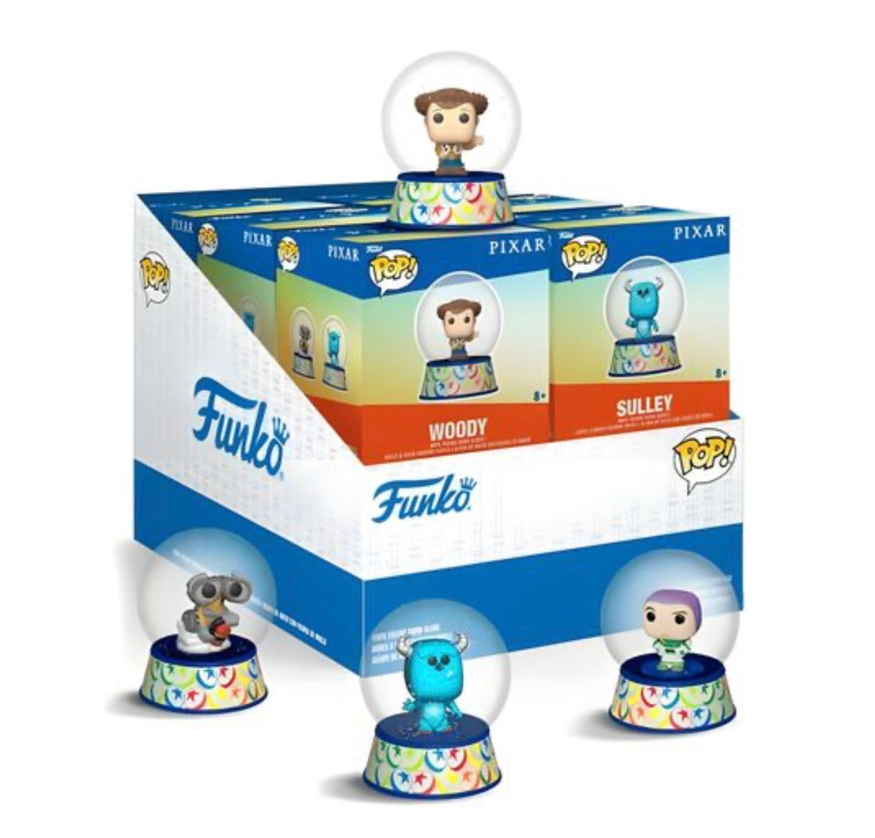 Disney Pixar assorted Mystery Mini Snow globe figure