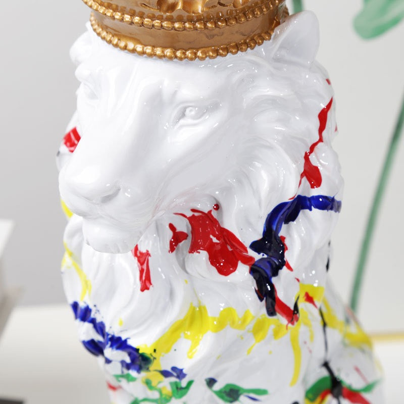 Artistic Crowned Lion