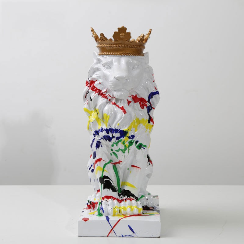 Artistic Crowned Lion
