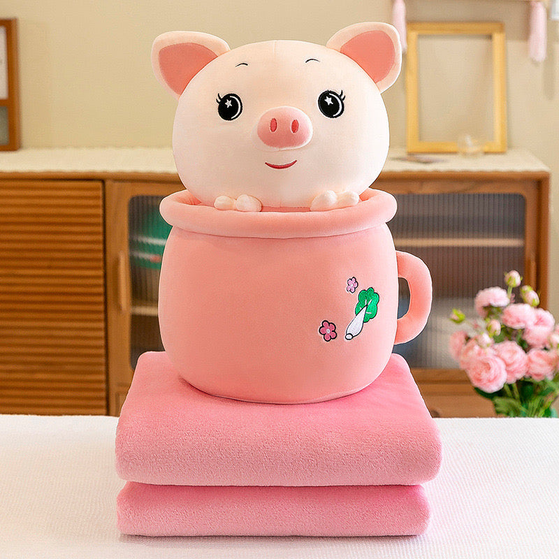 Animal in Mug Plush
