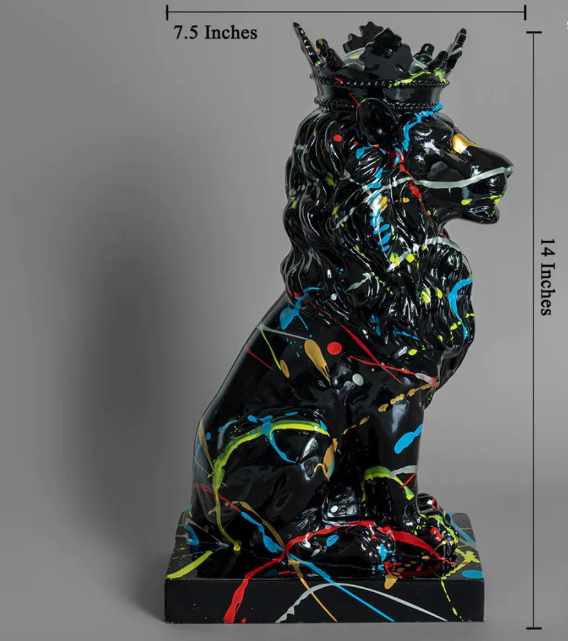 Artistic Crowned Lion