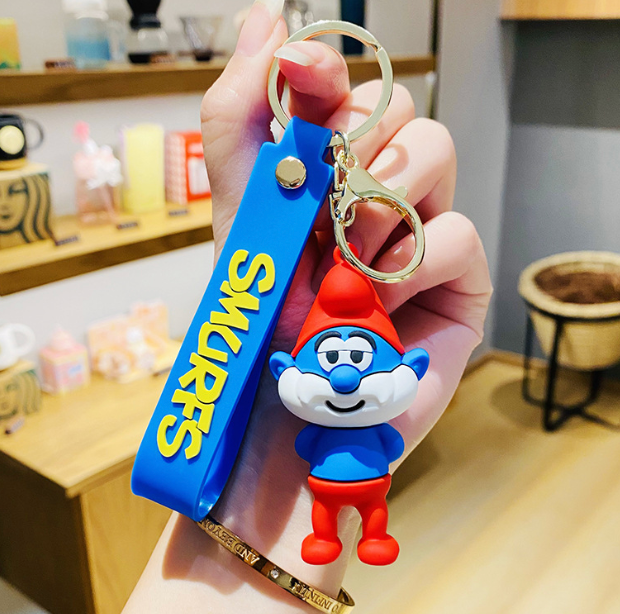 Smurf Keyring