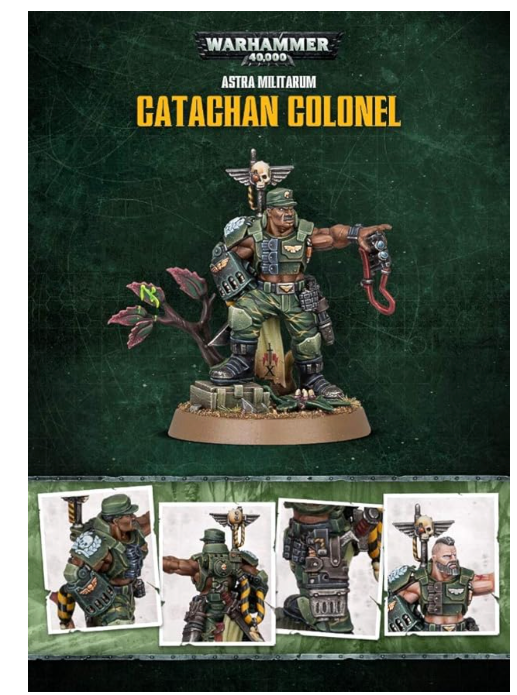 Citadel Warhammer 40K Catachan Colonel Store Anniversary Model Citadel Warhammer 40K Catachan Colonel Store Anniversary Model