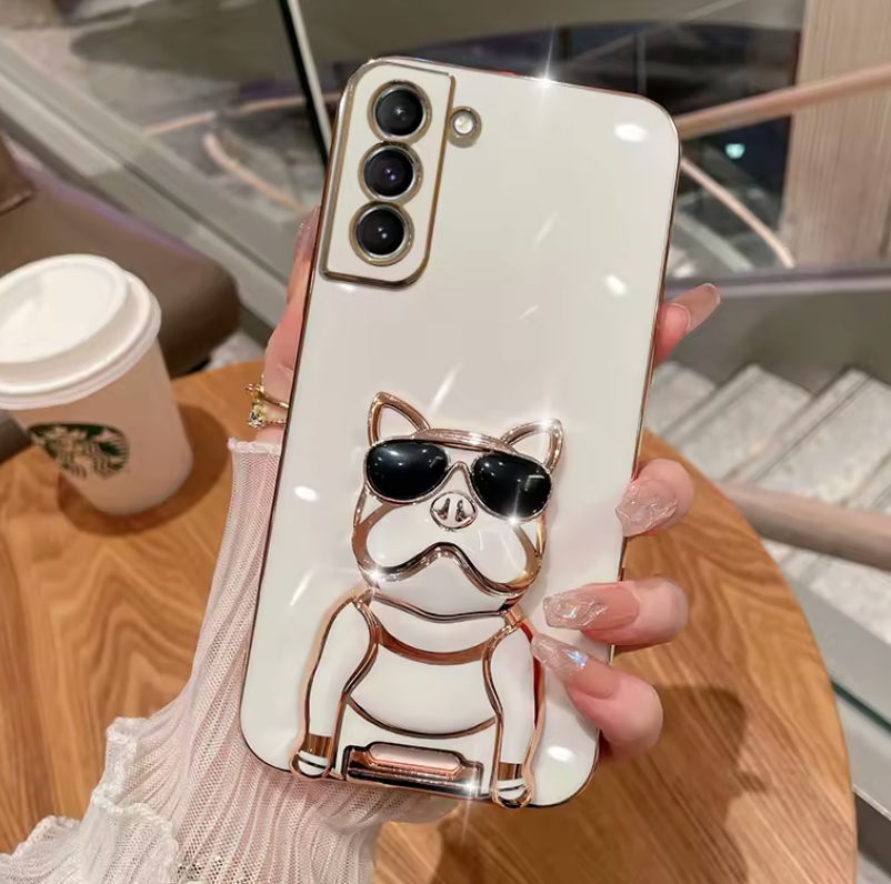 iPhone Case Bulldog White