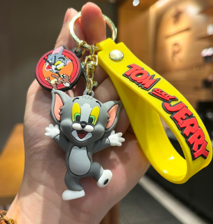 Tom and 2025 jerry keychain metal