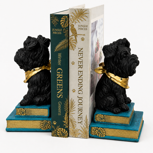 Schnauzer Bookends Set of 2