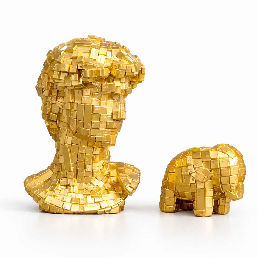 Abstract Keyboard Elephant