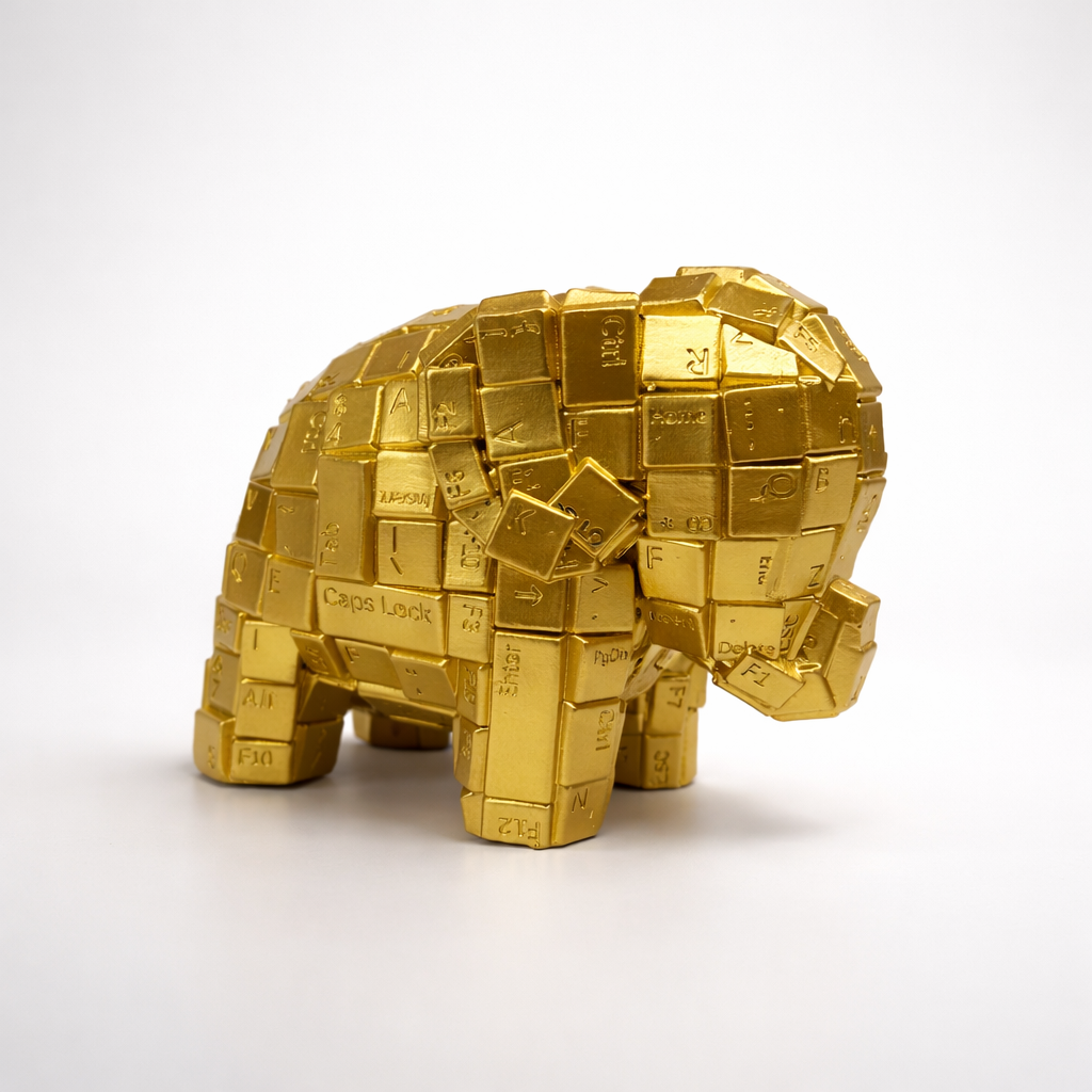 Abstract Keyboard Elephant