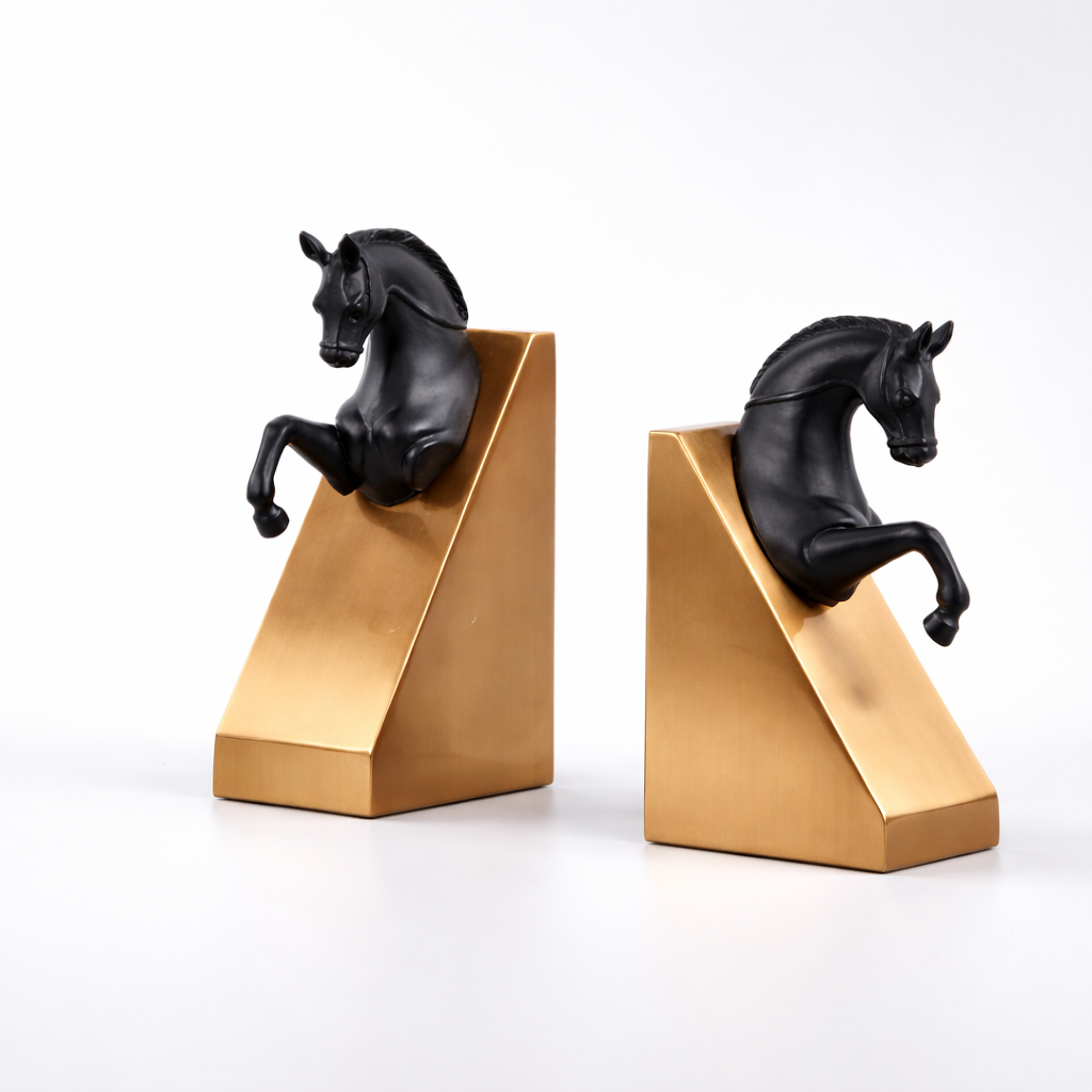 Couple Horse Bookends
