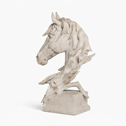 Wood-like Horse Bust