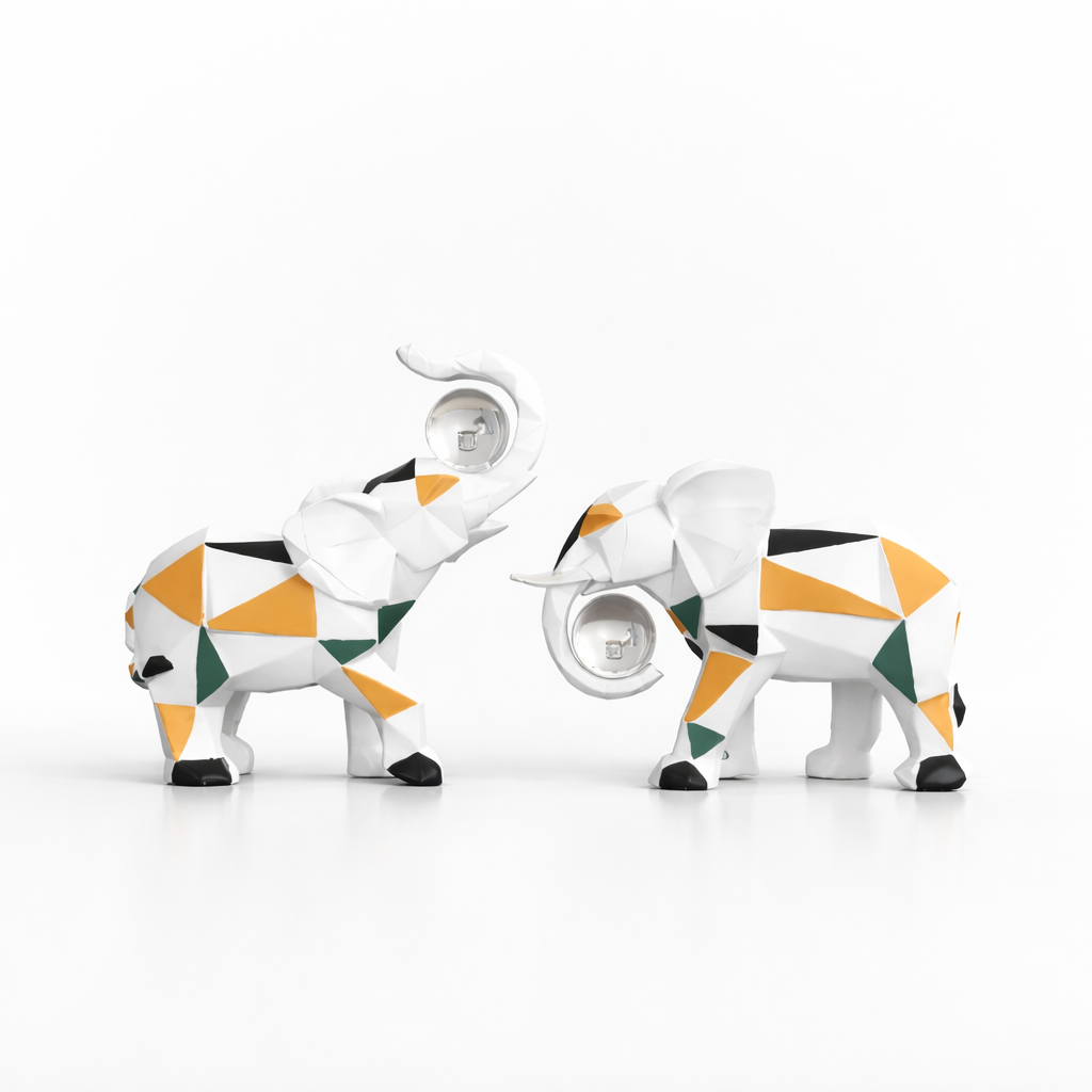 Crystal Ball Elephants Set