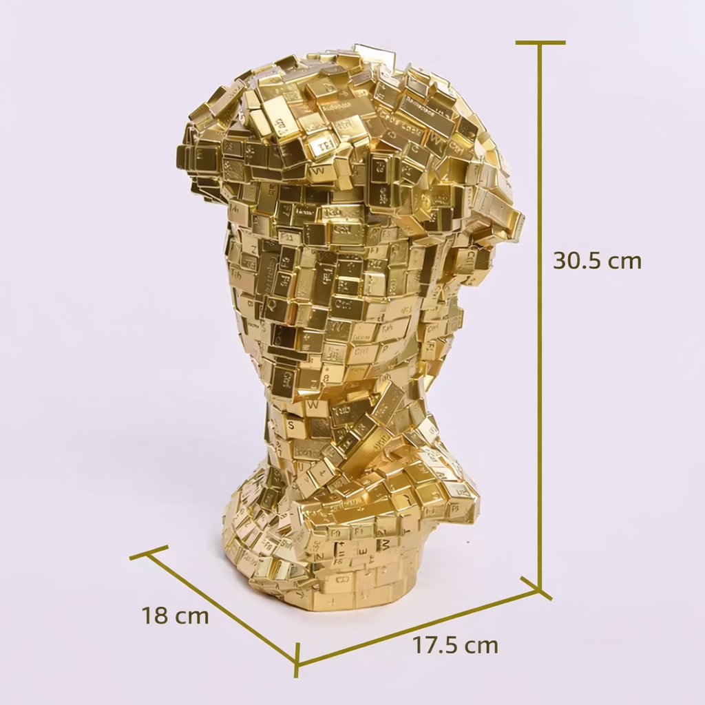 Abstract Keyboard Bust