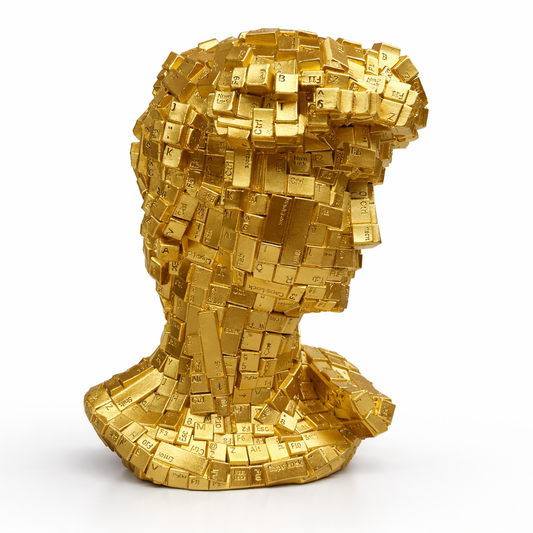 Abstract Keyboard Bust