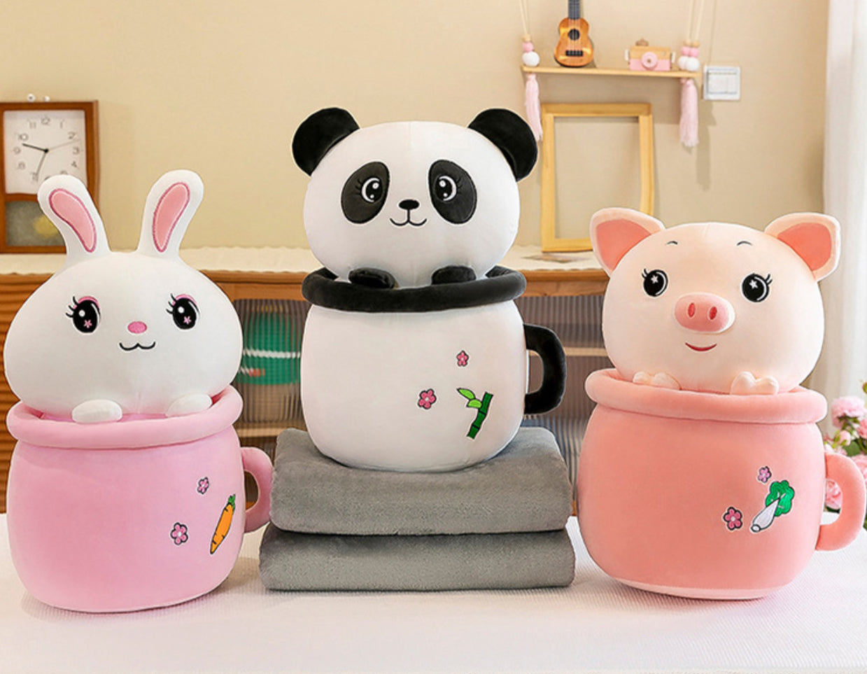 Animal in Mug Plush