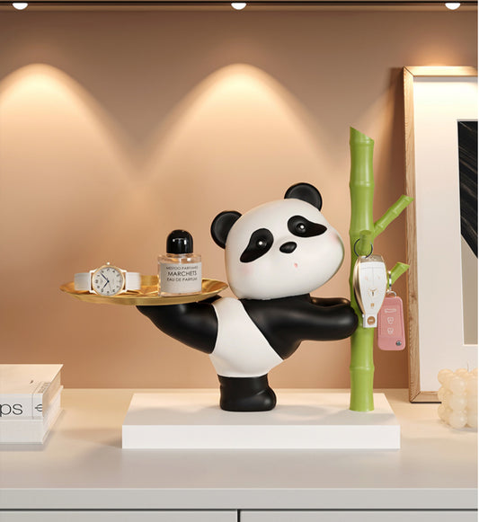 Panda with Tray & Stand