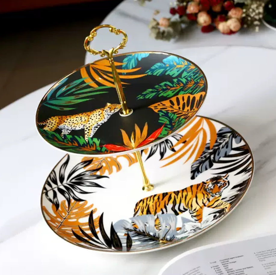 Two-Tier Tea Cake Stand