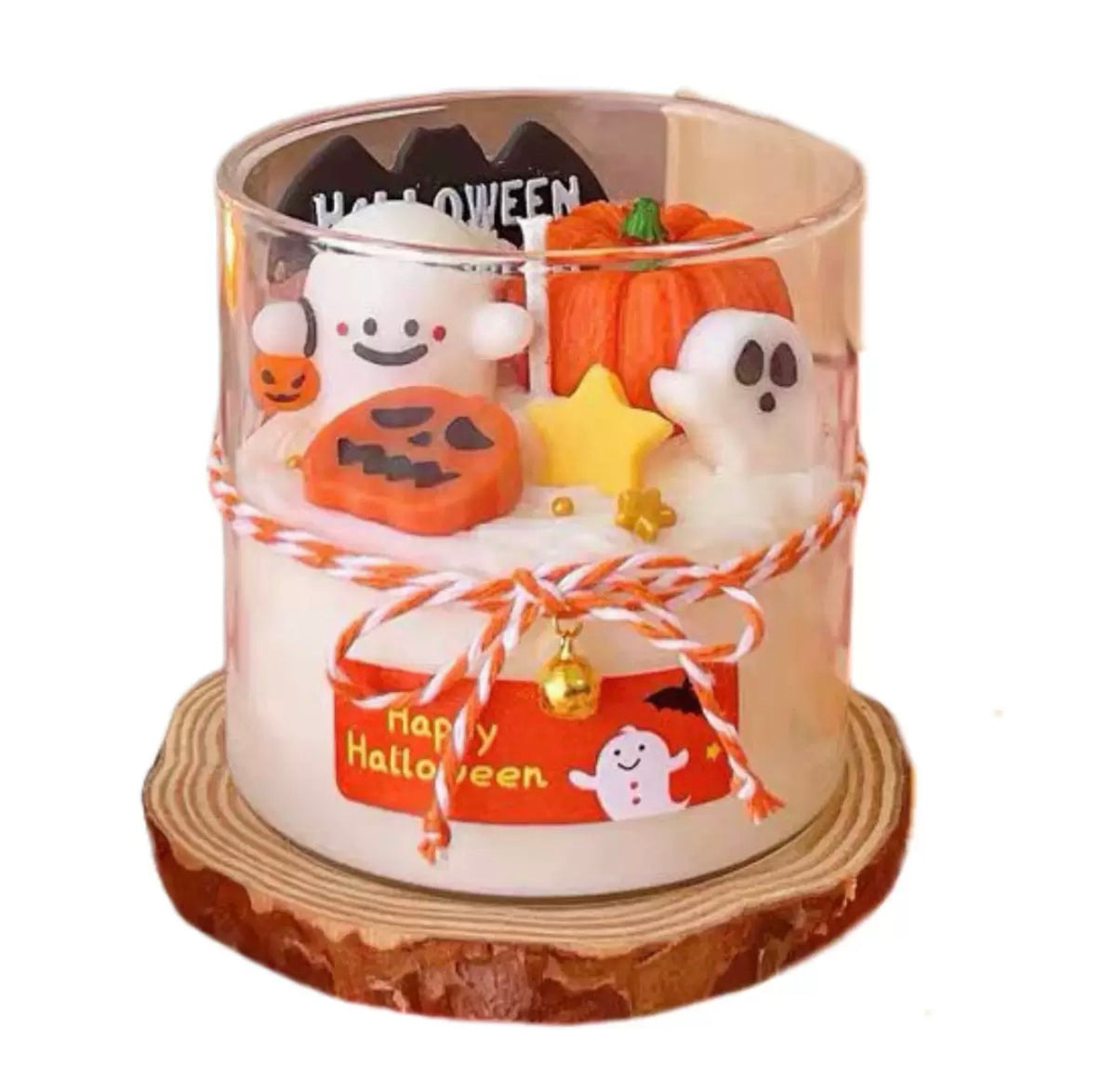 Boo Halloween Candle