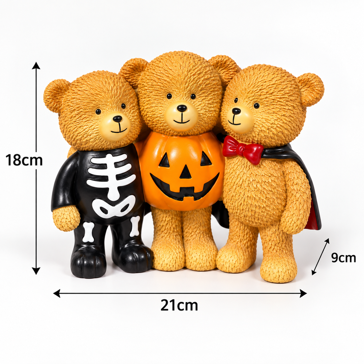 Halloween Teddy Trio