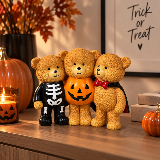 Halloween Teddy Trio