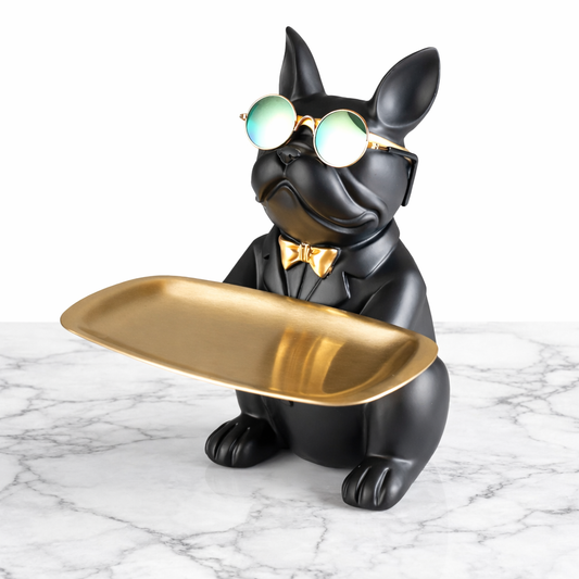 Bulldog with Tray