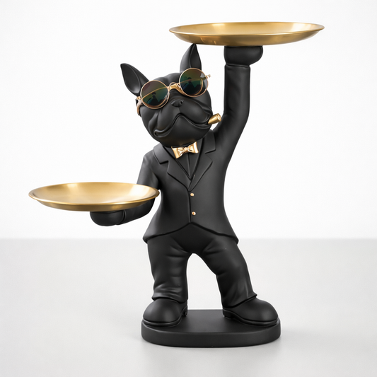 Double Tray Standing Bulldog