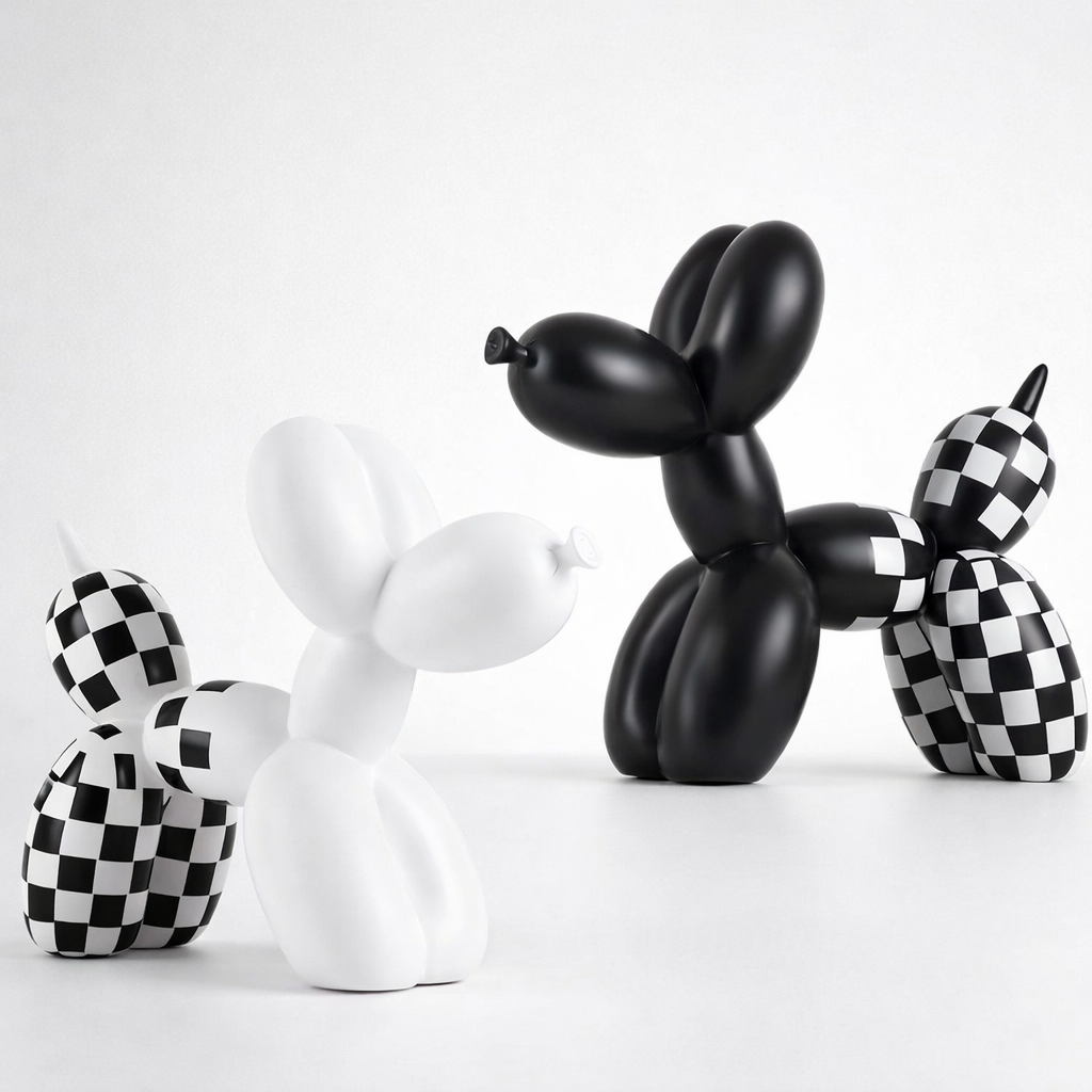 Checked Balloon Dog