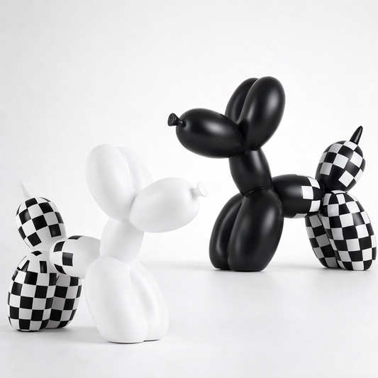 Checked Balloon Dog
