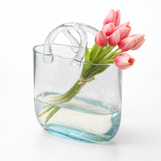 Glass Handbag Vase