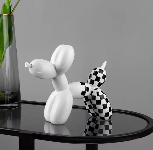 Checked Balloon Dog