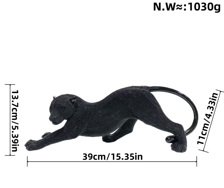 Large Glitter Leopard