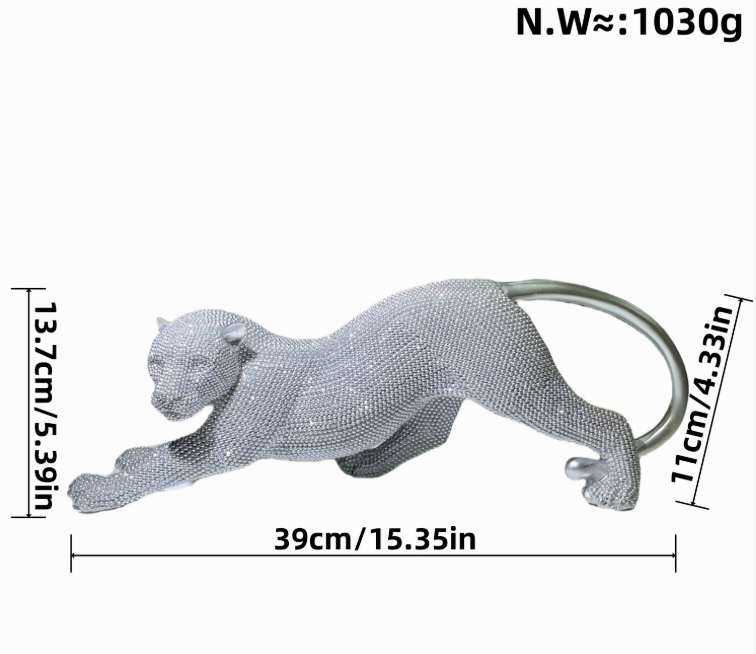 Large Glitter Leopard