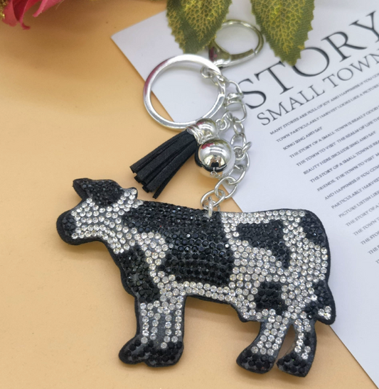 Shiny Cow Keyring