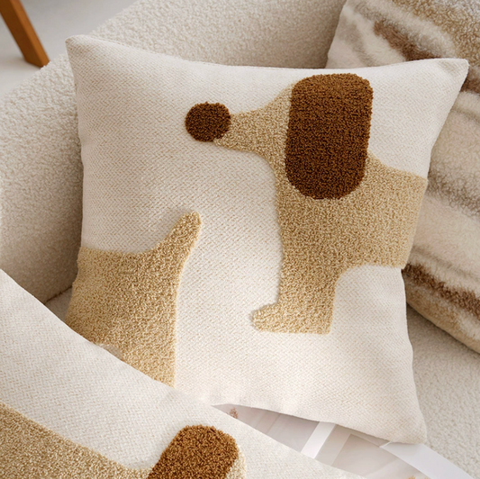 Textured Animal Pattern Pillow