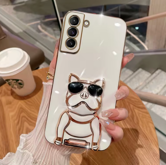 iPhone Case Bulldog White