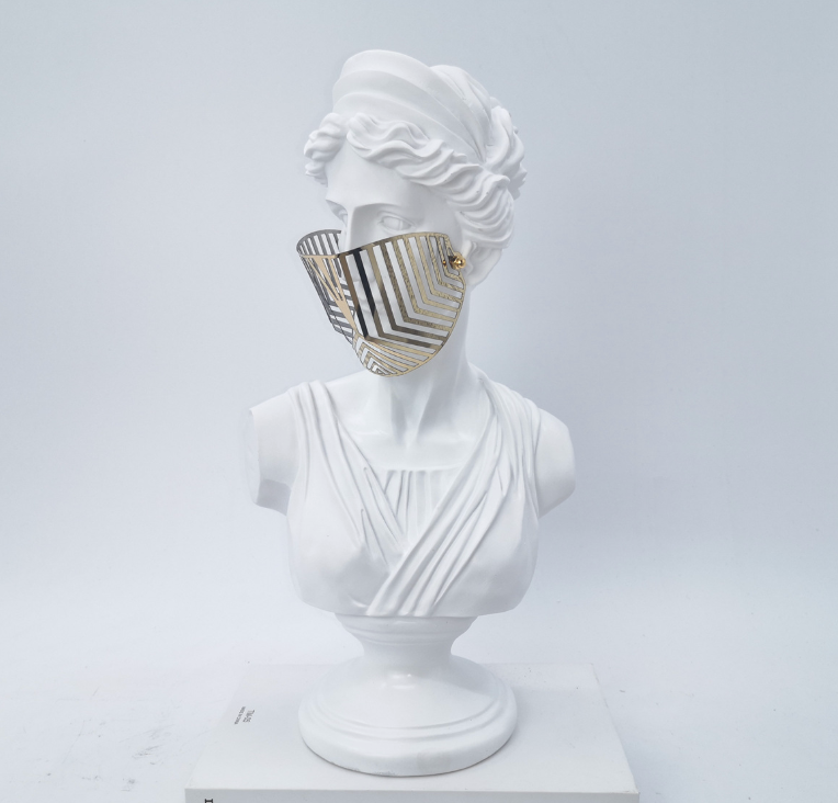 Woman with Gold Mask