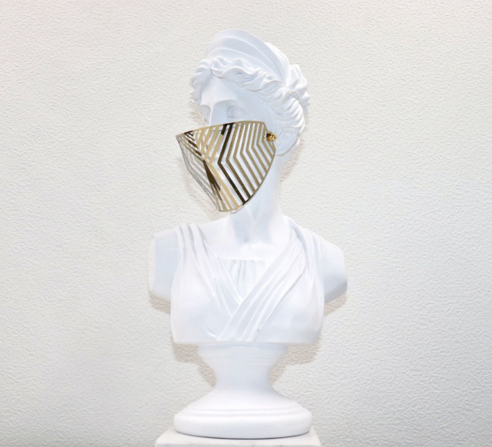 Woman with Gold Mask