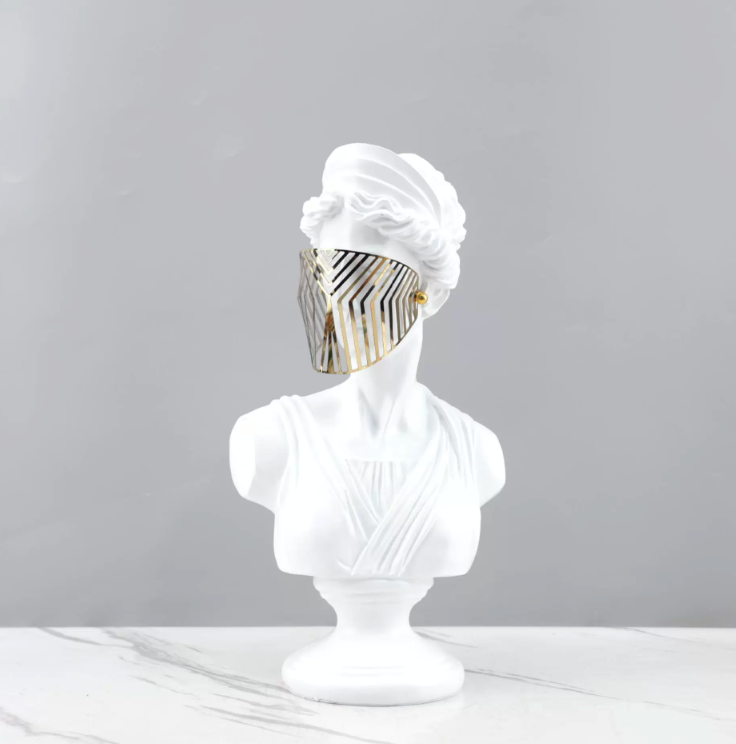 Woman with Gold Mask