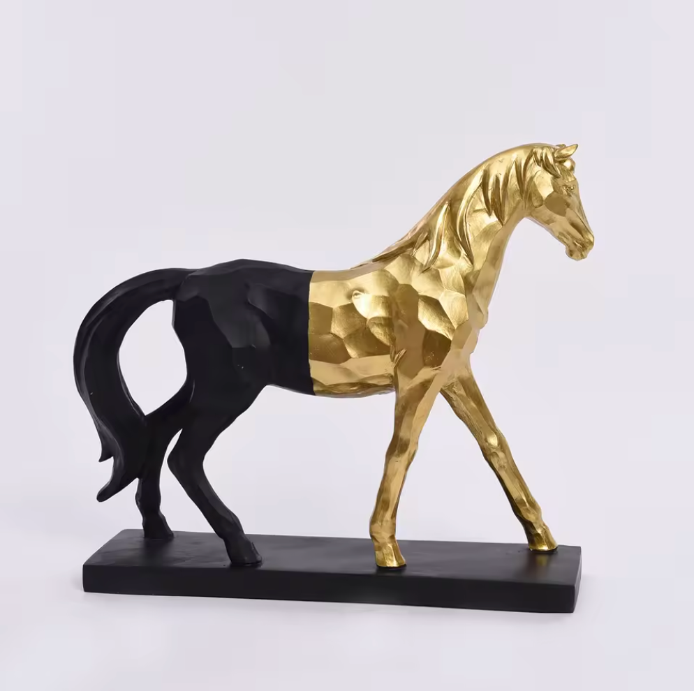 Dual-Tone Horse Sculpture