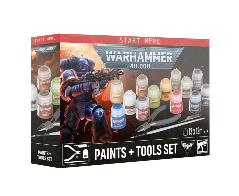 Warhammer 40,000: Paint + Tools set