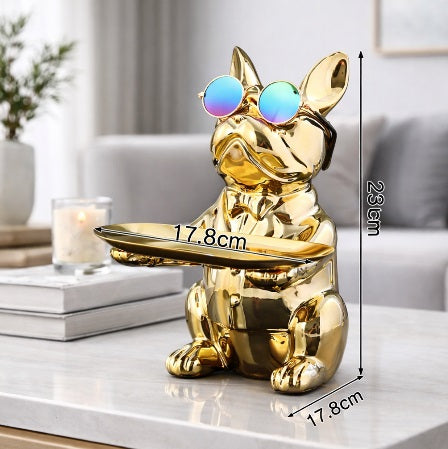 Bulldog with Tray